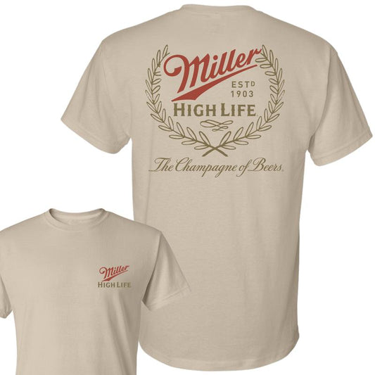 Miller High Life Champagne of Beers T-Shirt, Full Colors, Fashion For All, Unisex T-Shirt, For Men, For Women