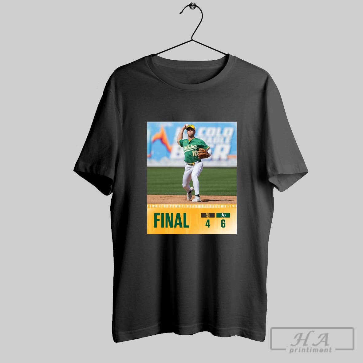 Poster Max Muncy Oakland Athletics Baseball Win 6 4 San Diego Padres Final Score Feb 27 2025 T Shirt