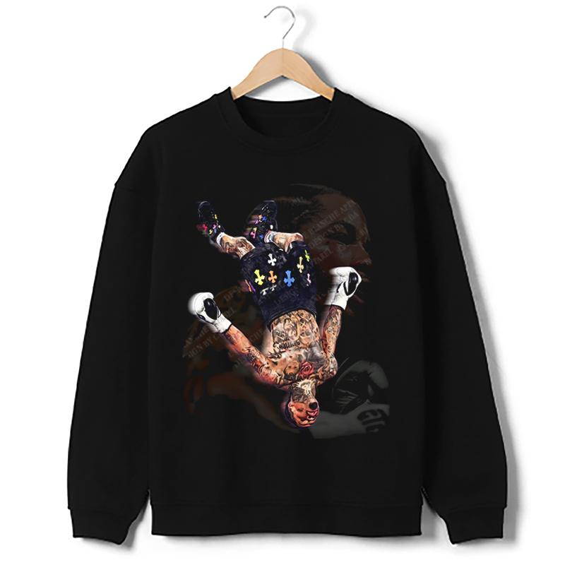 Gervonta Tank Davis Flip Sweatshirt Boxing World Champion Custom Graphic Sweater Sweatshirt Cotton