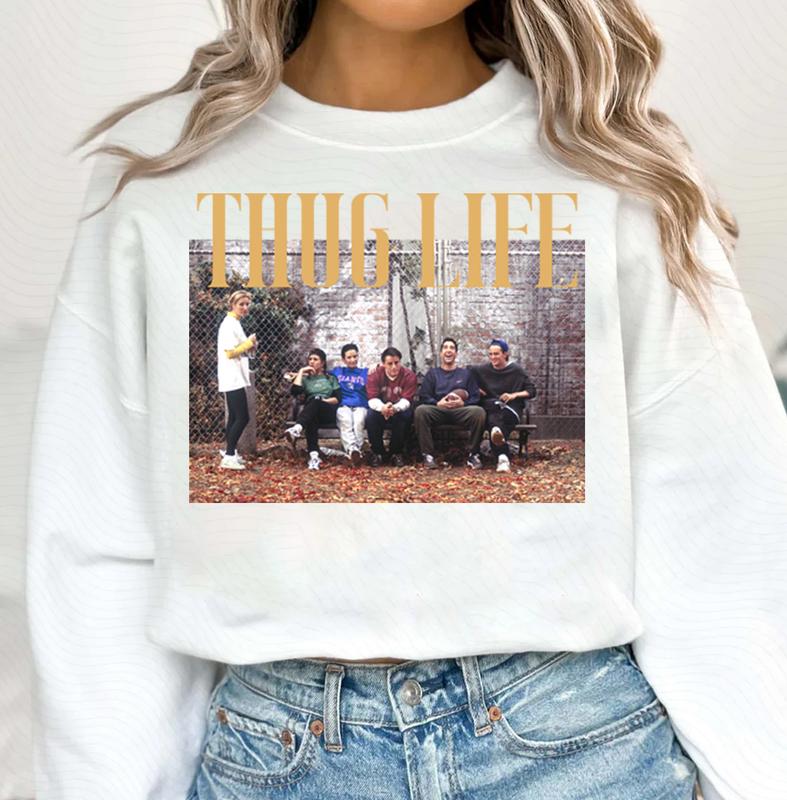 THUGLIFE Friends Thanksgiving Football Shirt  Football Shirt, Digital Design, Friends, Fall, ThanksgivinglogoAnalyze Listing Shirt Unisex