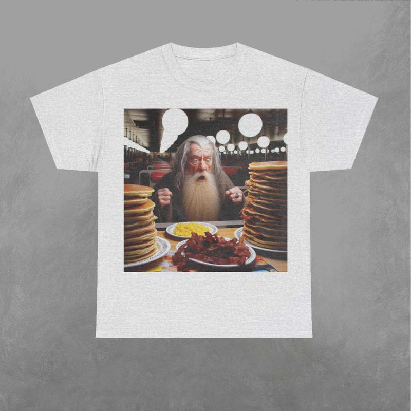Gandaff Eating Shirt, Gandaff Shirt, LOTR Lord Of The Ring Sweatshirt, Movie Graphic Shirt Classic Fabric Top