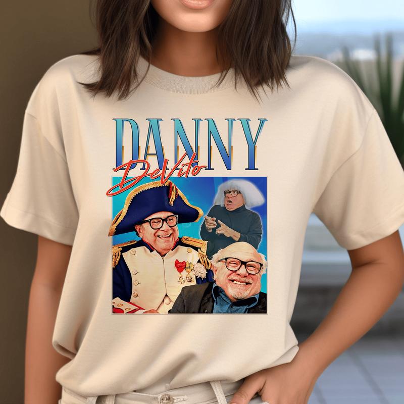 Danny Devito Homage T-Shirt Tee Top US Movie Director Film Icon Retro 80'S 90'S Vintage Funny Gift For Mens, Womens