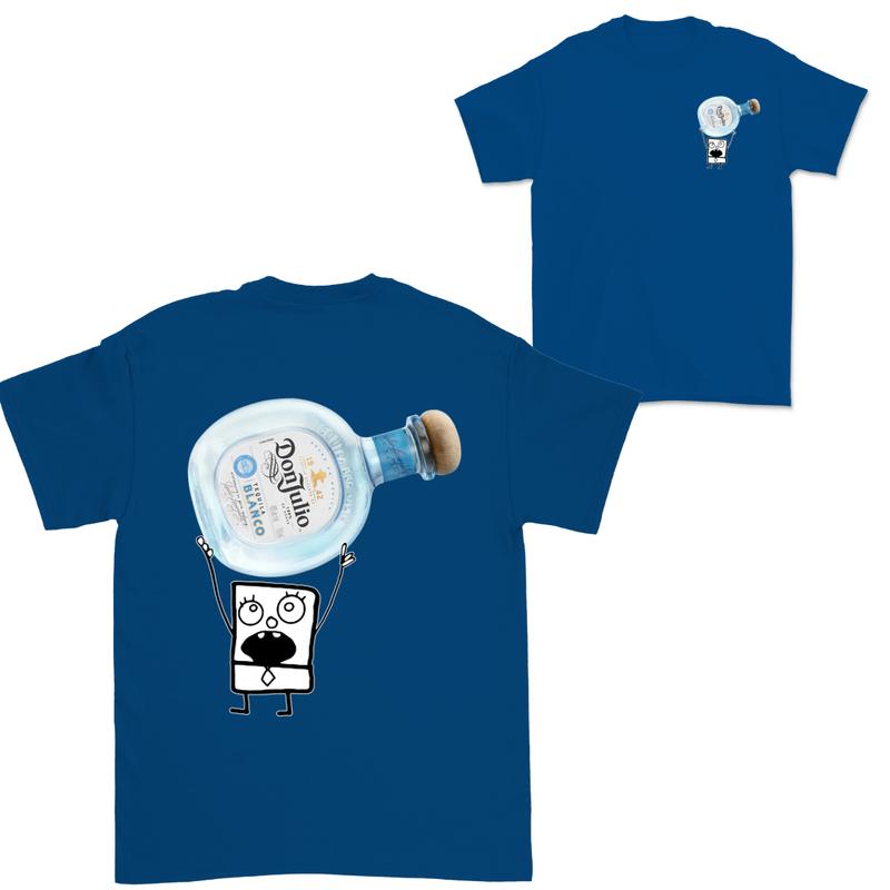 Doodlebob Don Julio Blanco Tequila  2 Sided T-Shirt, Funny Drinking T-Shirt, Summer T-Shirt, Full Color T-Shirt, Unisex T-Shirt, For Men, For Women, Gift For All Menswear Top