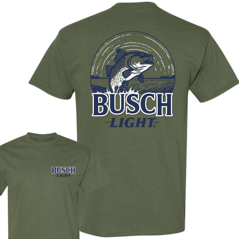 Busch Light Man's New Edition Shirt, Double Sides Graphic Tee, For Men, For Women