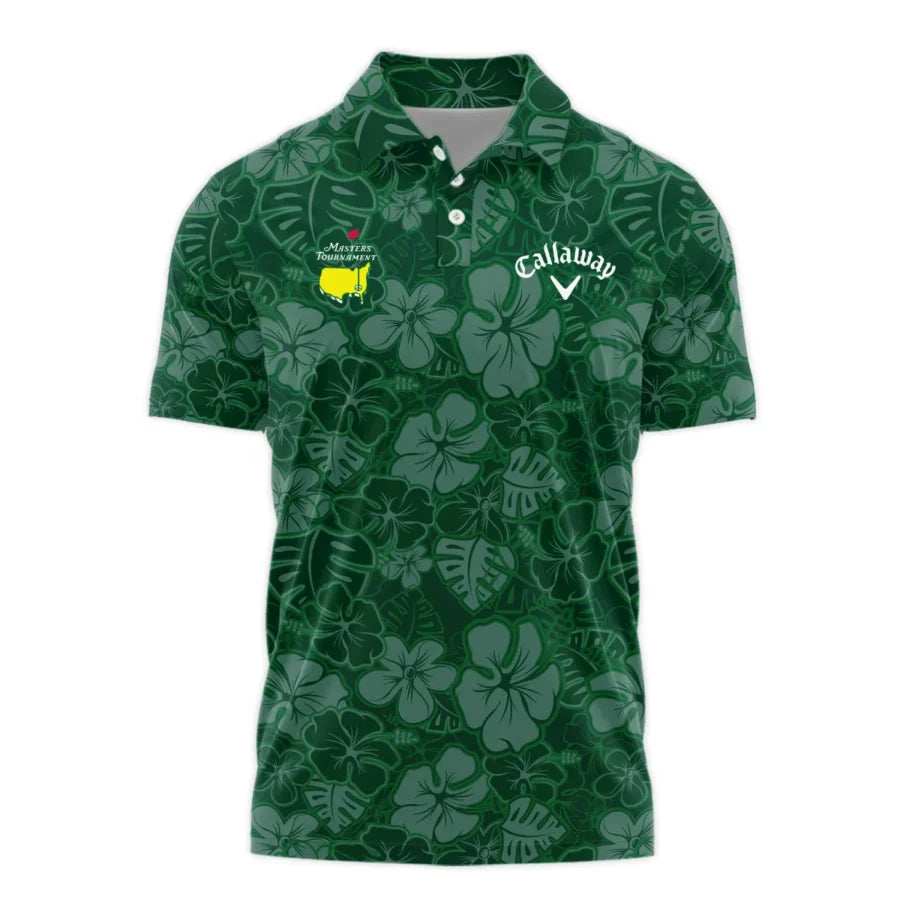 Masters Tournament Callaway Tileable Seamless Hawaiian Pattern Polo Shirt Style Classic Polo Shirt F