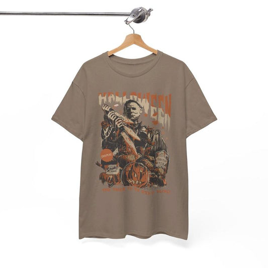 Vintage Michael Myers Halloween Unisex Heavy Cotton Tee - Myers Thriller Friday the 13th Horror - Retro Halloween Shirt - Thriller - Fall Vibes - Trick or Treat - Scary Movie