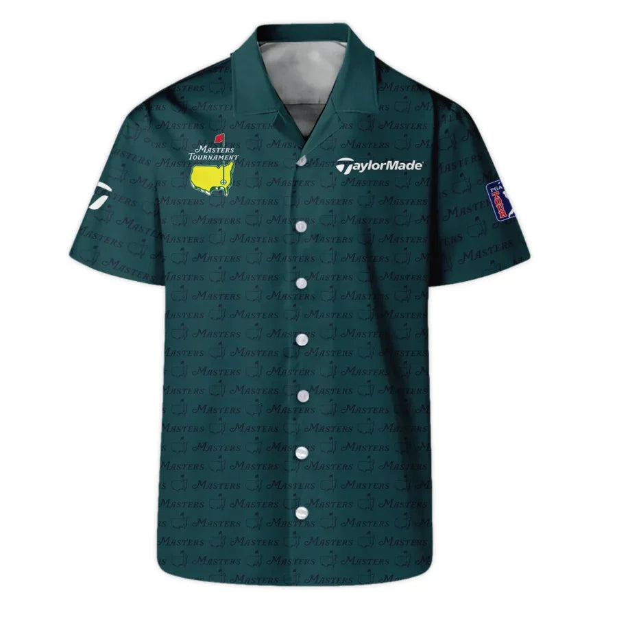 Pattern Dark Green Masters Tournament Taylor Made Hawaiian Shirt Color Green Oversized Hawaiian Shir