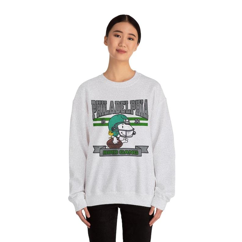 Snopy Football Eagles Sweatshirt, Peanuts Fan Gift, Football Apparel, Unisex Crewneck Sweatshirt, Sports Shirt, Philly Peanuts Sweatshirt