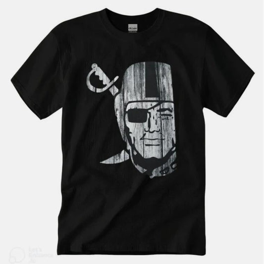 Vintage RAIDER NATION T-shirt Raiders Silver Black Men's Tee, Unisex Crewneck,Trend Tee Unisex Vintage Tee Menswear Top Underwear Streetwear Tshirt Hu