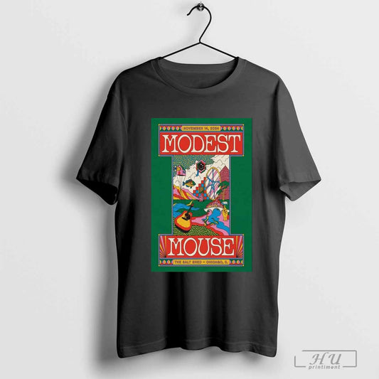 Poster Modest Mouse 11-14 2024 The Salt Shed in Chicago IL Tour T-shirt