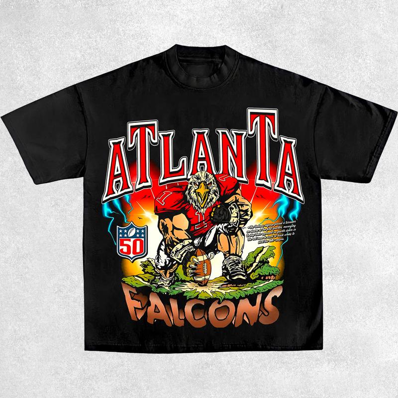 Falcons Shirt, Vintage 90s Unisex Football Tees, Football T-Shirts, Sports Shirt, Game Day Tee, Football Fan Gifts
