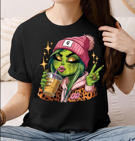 Christmas Girl Cute Boujeeee Shirt, Grinchyyy Lady Shirt, Funny Shirt
