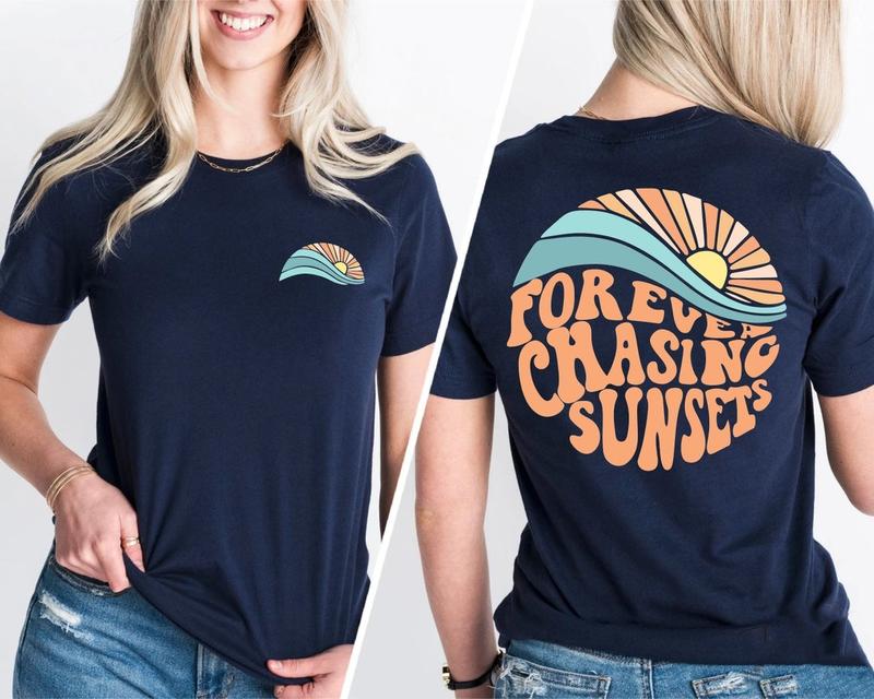 Forever Chasing Sunsets Unisex T-Shirt, Sunsets Shirt, Summer Shirt, Beach Shirt, Summer Shirt