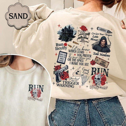 Run Little Mouse Sweatshirt, Haunting Adeline Shirt, Cat and Mouse Shirt, Dark Romance Merch, Smut Reader, Book Lover Gifts, Bookish Merch, Dark Roman