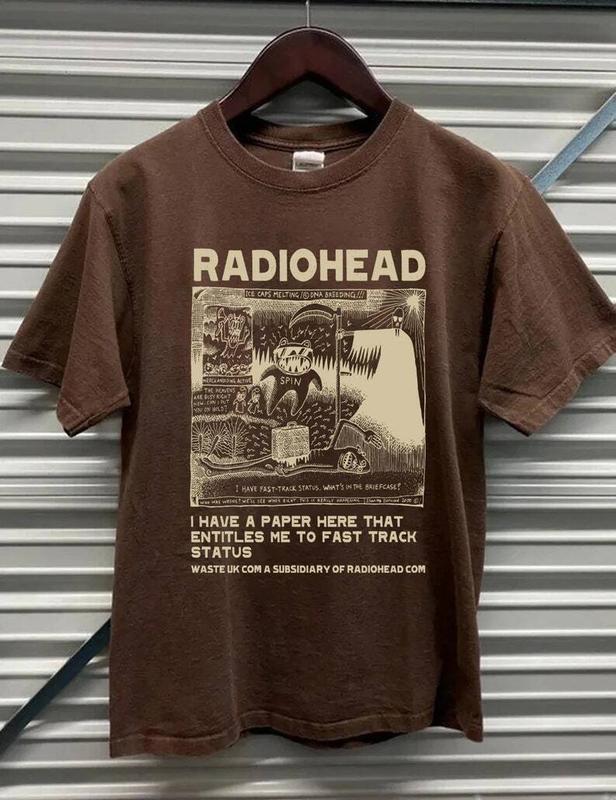Vintage Radiohead Concert Tour Rock Music Band T-Shirt, Radiohead band 90s shirt, gift for her, Rock Music Band Shirt, Rock Band Music Shirt, Radiohea