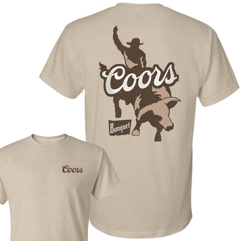 Coors Banquet Rodeo Bull Rider Front and Back T-shirt, Unisex T-shirt, For Men, For Women