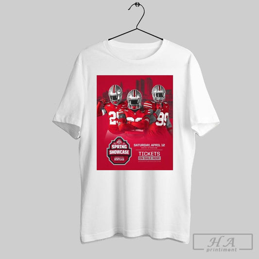 Poster Spring Showcase 2025 Ohio State Buckeyes Presented By Union Home Mortgage April 12 T Shirt