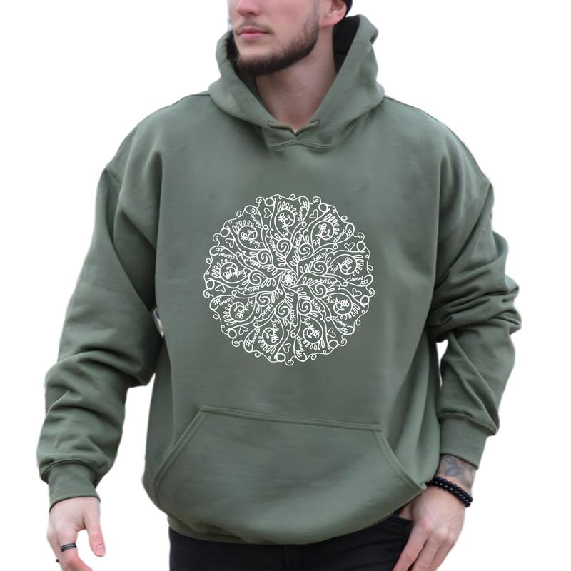 Curse Word Mandala Hoodie, fall and winter hoodie, Funny Gift for Men for Women