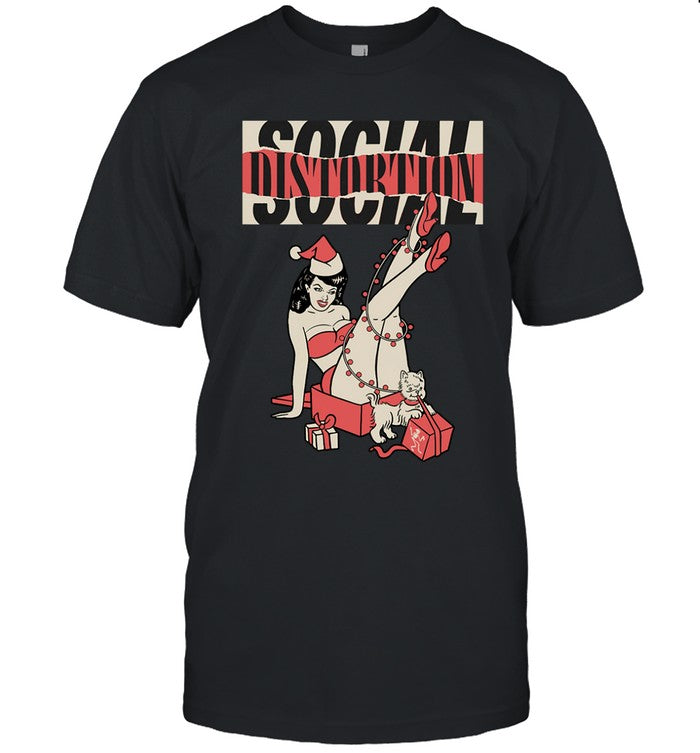 Social Distortion Torn Logo Holiday Limited Shirt