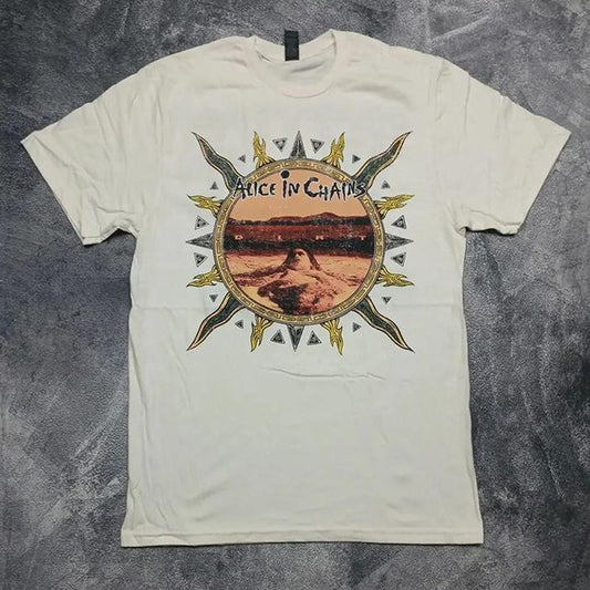 Alice In Chains Album Dirt Tour Black Grunge 90s Band Rock Unisex Tshirt, Retro Alice In Chains Tee Gift, Gift For Her, Music Tour Shirt, vintage Grap