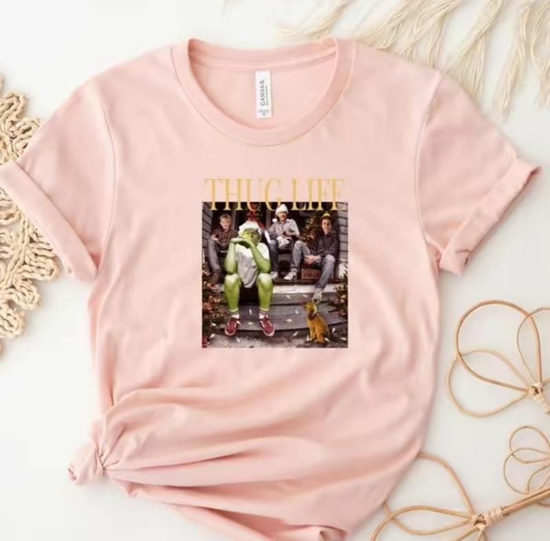 Thug Life Christmas Movie Shirt, Christmas Friends Sweatshirt, Thug Life Christmas Movie Sweater, Christmas Gifts Casual Collar