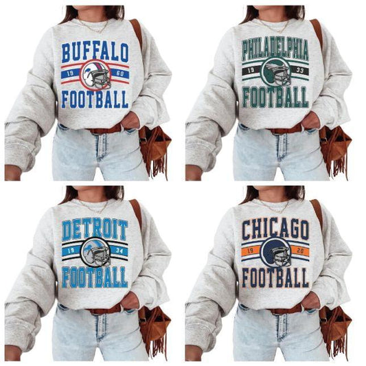 Vintage All Teams Football Crewneck Sweatshirt, Retro American Football Sweatshirt, Retro Football Fan Gift, Sport Lovers