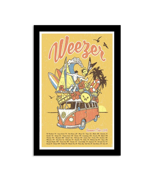 Poster Weezer 2016 Tour Summer