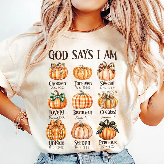 CutePumpkin Shirt, Christian Graphic Tee, Women Fall Crewneck, Buffalo Plaid Pumpkin Jesus Shirt, Fall Vibes, Bible Verse, Thanskgiving Tee