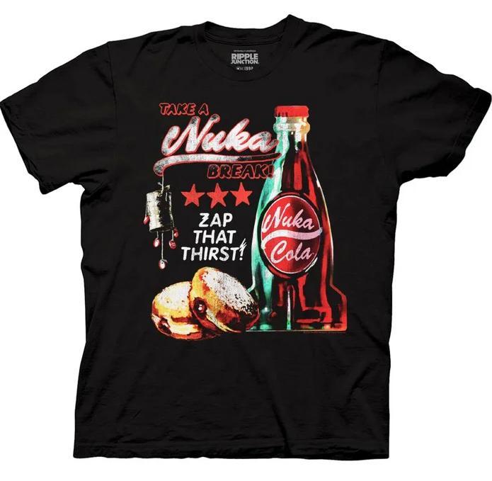 Fallout Nuka Cola Cocktail Shirt, Funny Tshirt, Fall Out Shirt, Fall Out Vault Tec Shirt, Nuka Cola Bottle Cap Tee Cotton