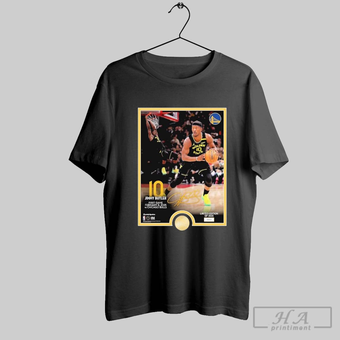 Premium Jimmy Butler Iii Golden State First Game February 8 2025 Chicago Bulls Limited Edition Of 2025 T Shirt