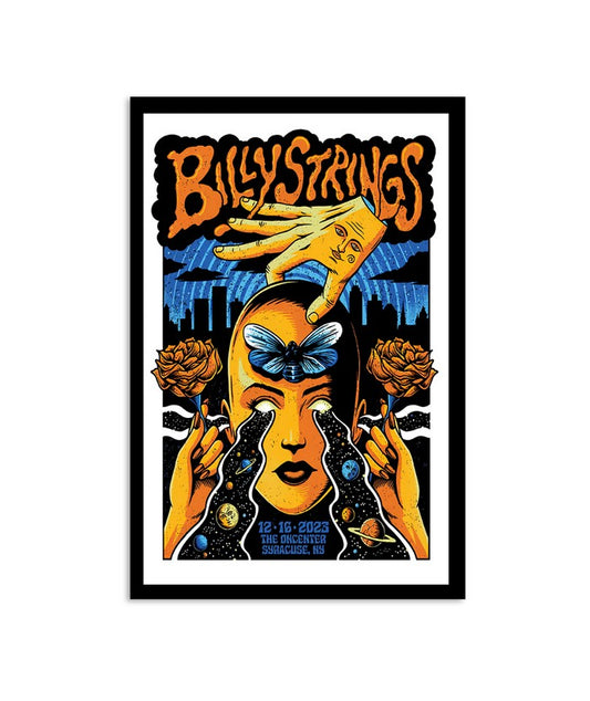 Dec 16 2023 Syracuse, New York Billy Strings Tour Poster