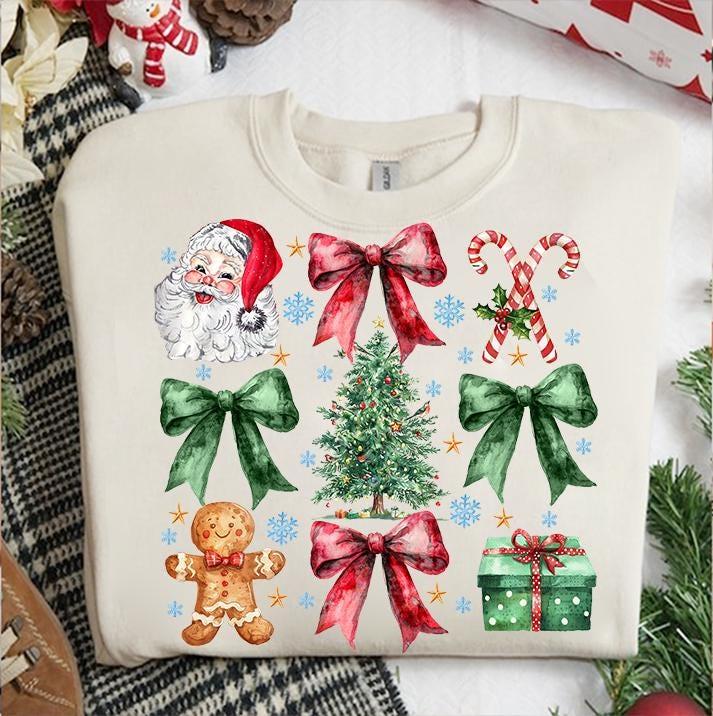 Coquette Christmas Shirt, Coquette Bow Shirt, Christmas Trending, Retro Holidays, Holiday vibes, Girly Christm