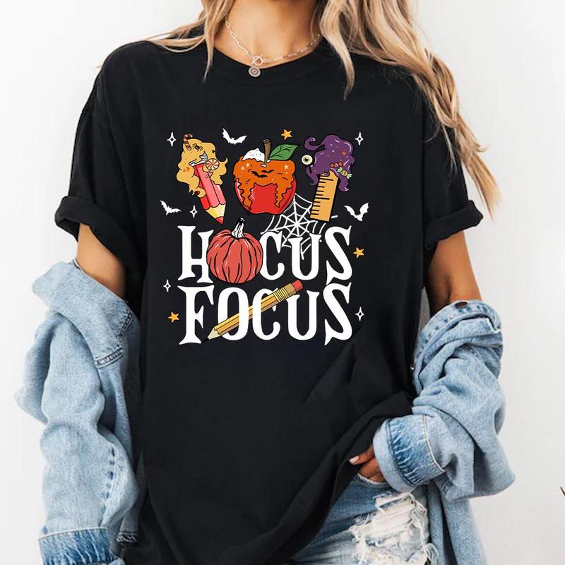 Hocus Focus Teacher Shirt, Halloween Teacher T-Shirt Sweatshirt, Hoodie, Fall Teacher Shirt, I Smell Children Teacher T-shirt, Gift for Teacher