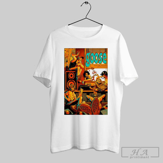 Poster Goose The Band Feb 7 2025 Miller High Life Theatre Milwaukee Wi Tour T Shirt