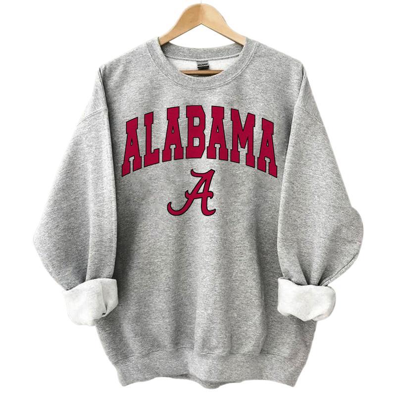 Alabama Crimson Tide NCAA Football Vintage Shirts, Graphic University of Alabama NCAA Basketball Team Shirt, Gift Top Unisex Cotton Shirt For Sport Fan, Men, Women, Classic Football Shirt