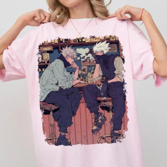 Kakashi and Gojo 1 JJK Shirt, JJK Animee Shirt Sweatshirt Hoodie