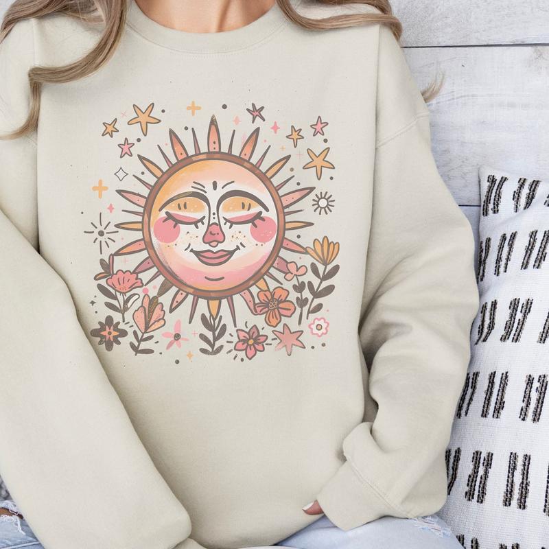 Boho Sun Crewneck Sweatshirt