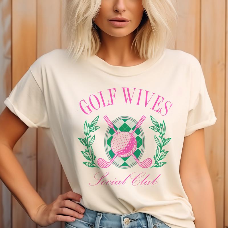 Golf Tshirts Golf Course Tees Country Club Golf T-Shirts Augusta Golf Sports Tees Golf Wives Tops Lets Par Tee Golf Tshirts 18th Hole T-Shirts