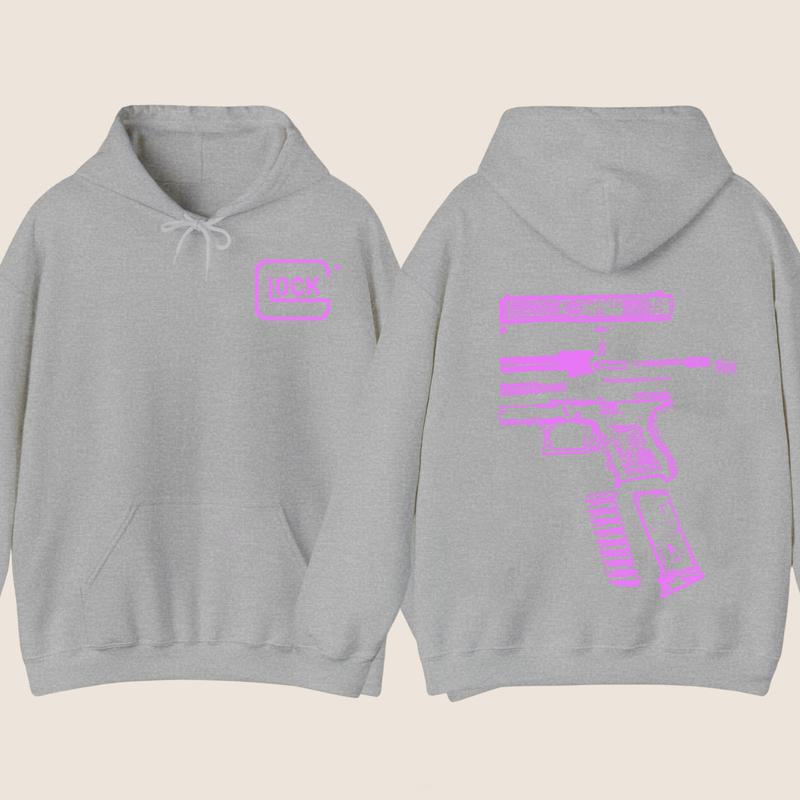 Glock Hoodie - Double Side  - Glock SweatShirt - Full Color - Menswear Top - Unisex Hoodie, Gift For Men , Gift For Women