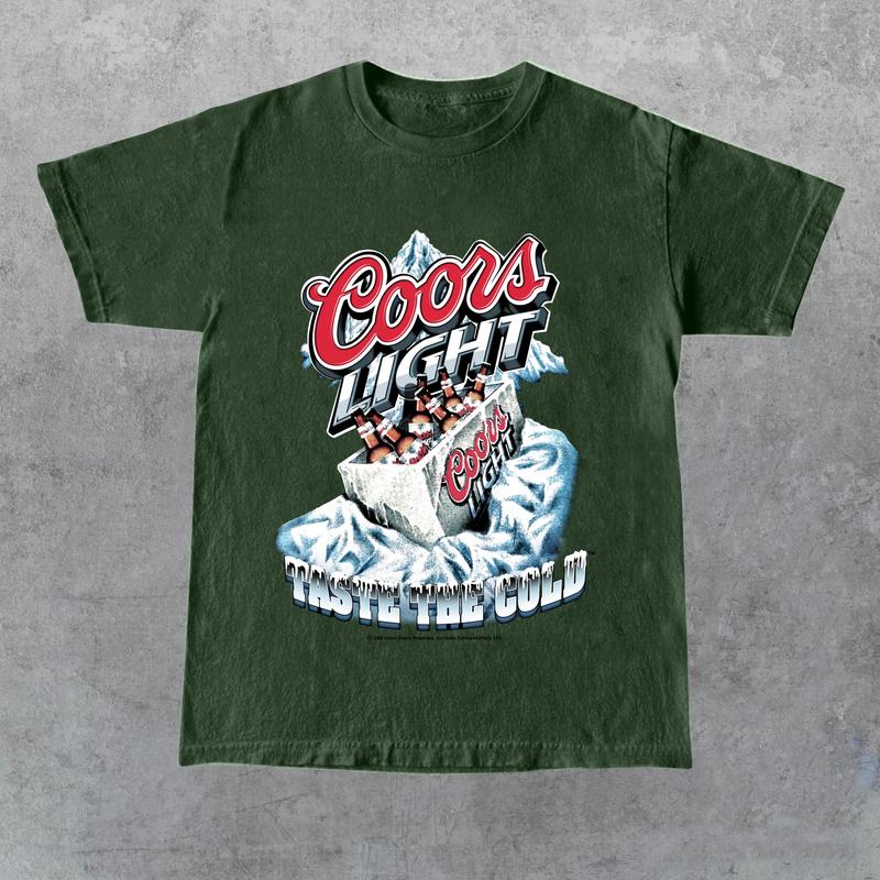 Graphic Coors Light Cotton T-Shirt, Coors Beer Unisex Shirt, Funny Beer America, For Men, For Women, Gift for Him, Gift for Her, Gift for Friend