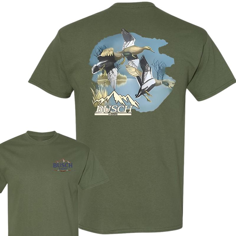 Busch Light Shirt, Duck Hunters Trendy T-Shirt, Unisex T-Shirt, Full Color T-Shirt, For Men, For Men