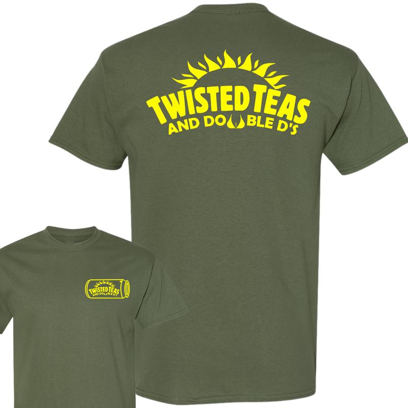 Twisted Teas and Double D's T-Shirt, Unisex T-Shirt, Ful Color T-Shirt, For Men, For Women planbtwistedtea