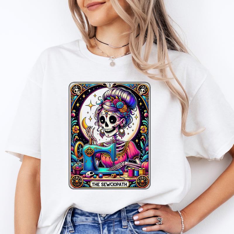 Tarot Card T-Shirts Work is Life - Print is Sublimation, Unisex T-Shirt, Funny Tee, Funny Apparel, Gift Idea, Relaxed Fit, Casual Apparel, Cute Top, G