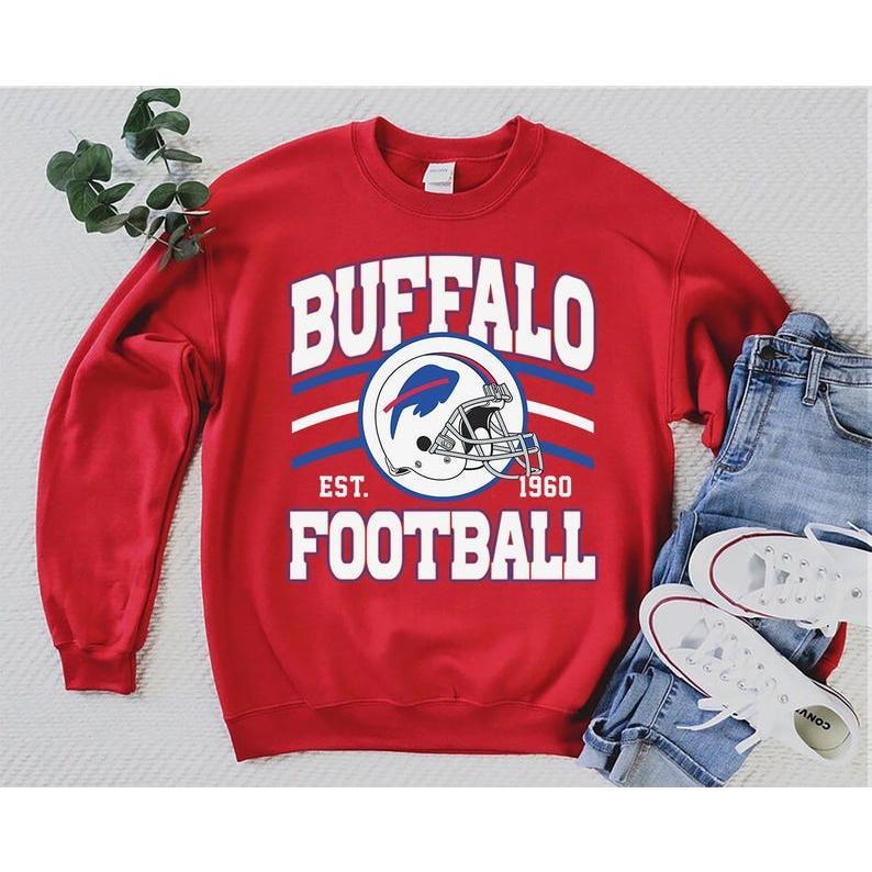 Vintage Buffalo Football Crewneck, Buffalo Sweatshirt, Buffalo New York, Buffalo Fan Gift 221231et2