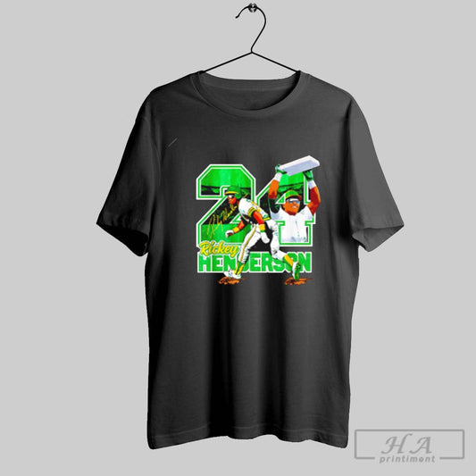 Rickey Henderson Oakland Athletics Remembrance Graphic Shirt