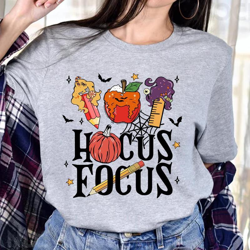 Hocus Focus Teacher Shirt, Halloween Teacher T-Shirt Sweatshirt, Hoodie, Fall Teacher Shirt, I Smell Children Teacher T-shirt, Gift for Teacher