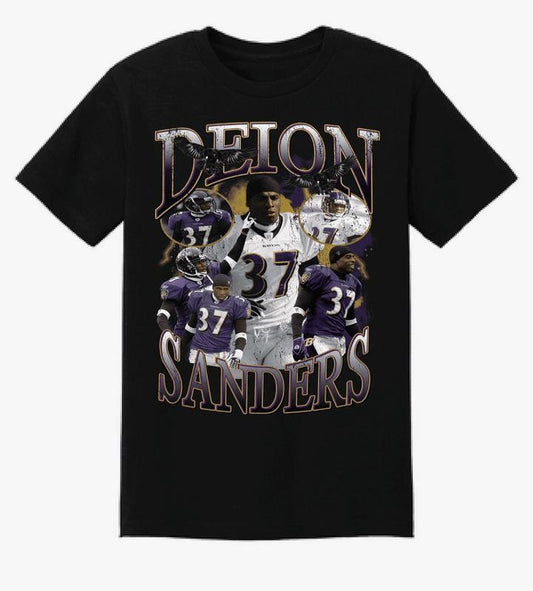 Deion Sanders Ravens Vintage 90'S Style Bootleg Tee Deion Sanders Tee Baltimore Tee For Mens, Womens