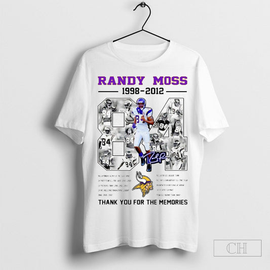 Randy Moss 1998 2012 Thank You For The Memories 2025 Shirt