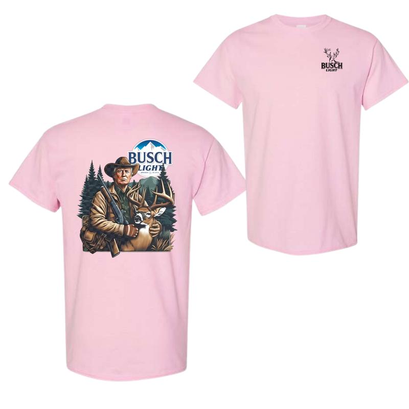 Busch Light Hunting Hoodie, Sweatshirt, T-shirt - Hunter with Deer Graphic Hoodie for Outdoor Enthusiasts, Perfect for Nature Lovers Menswear