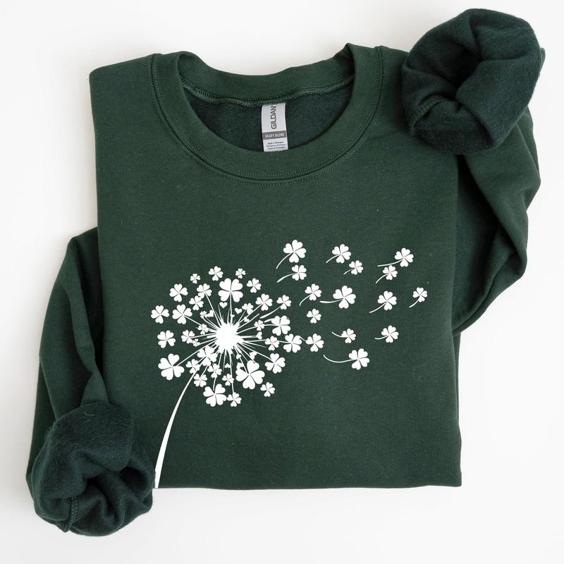 Dandelion, St Patrick's Day, Shamrocks Sweatshirt